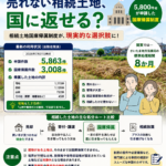 売れない相続土地、国に返せる？5,800件超が申請した相続土地国庫帰属制度