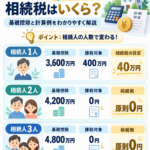 相続財産4,000万円の相続税はいくら？相続人1人・2人・3人の計算例